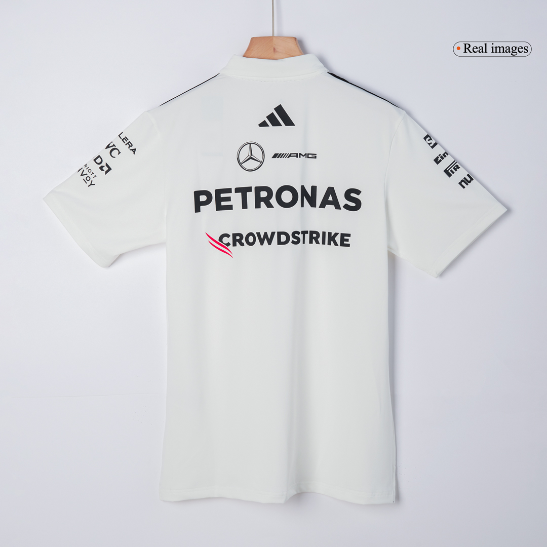 Mercedes AMG Petronas F1 2025 Team Polo White