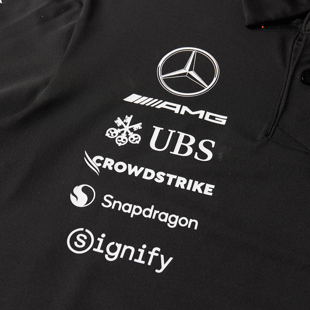 Mercedes AMG Petronas F1 2025 Team Polo Black