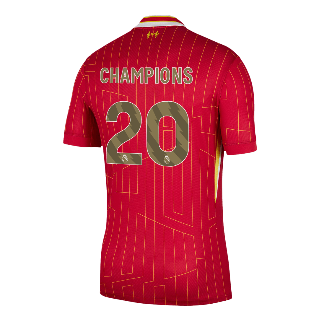 CHAMPIONS #20 Liverpool Home Soccer Jersey 2024/25