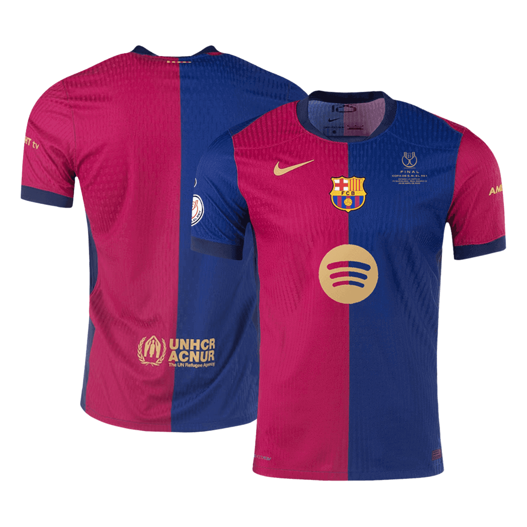 Barcelona Home Authentic Soccer Jersey 2024/25 - Copa del Rey Final