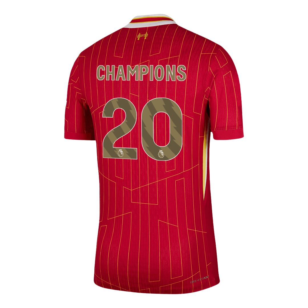CHAMPIONS #20 Liverpool Home Authentic Soccer Jersey 2024/25