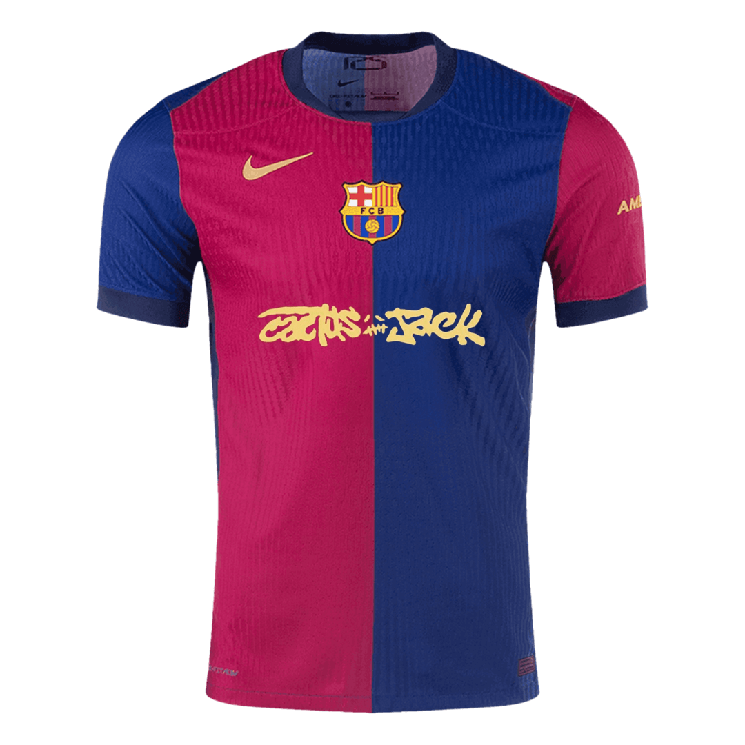 Barcelona X Travis Scott Home Authentic Soccer Jersey 2024/25