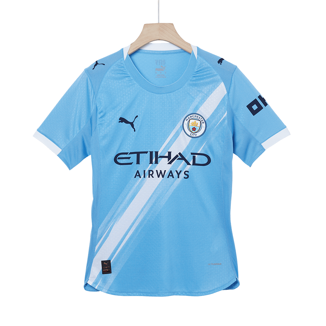 DE BRUYNE #17 Manchester City Home Authentic Soccer Jersey 2025/26