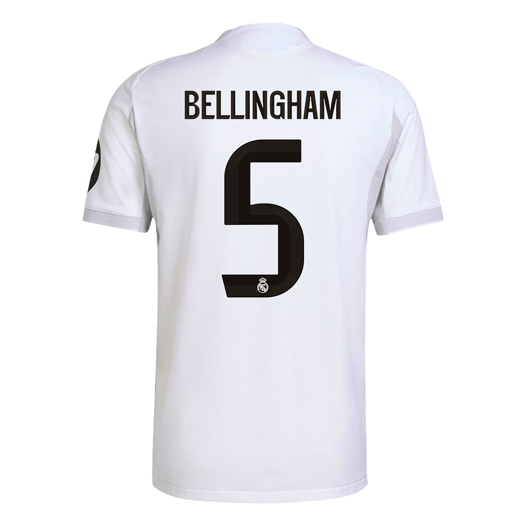 BELLINGHAM #5 Real Madrid Home Authentic Soccer Jersey 2025/26