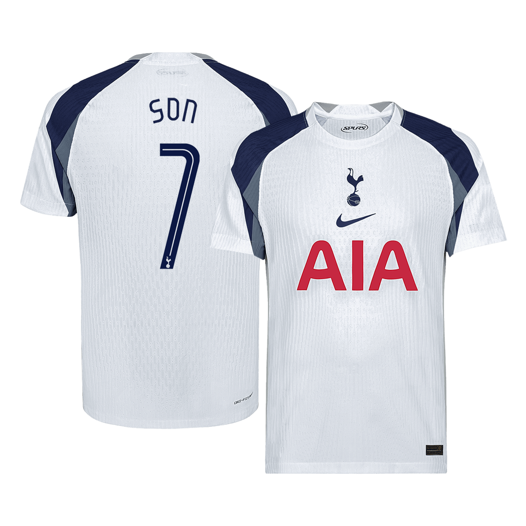 SON #7 Tottenham Hotspur Home Authentic Soccer Jersey 2025/26 - UCL