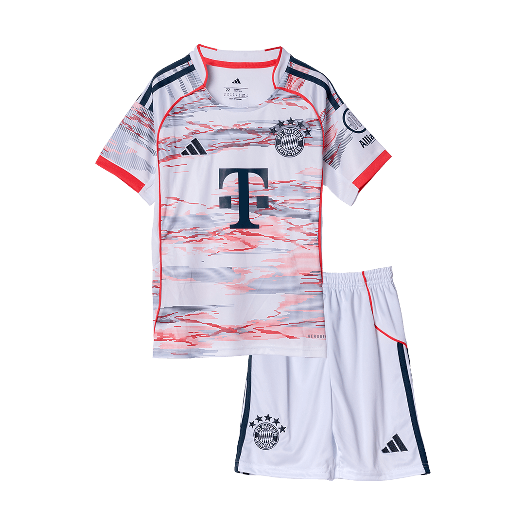 Bayern Munich Away Kids Soccer Jerseys Kit 2025/26