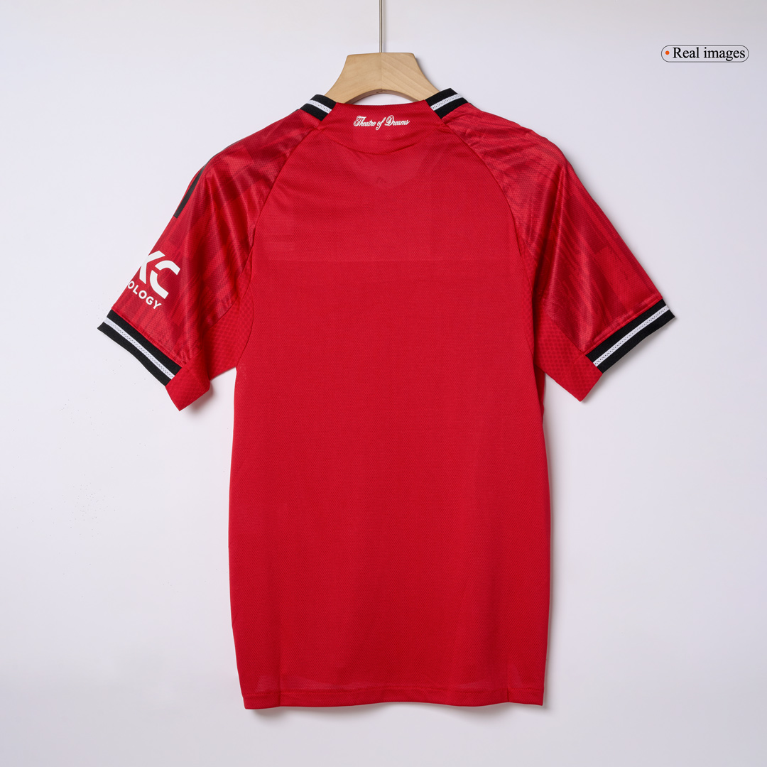 B.FERNANDES #8 Manchester United Home Authentic Soccer Jersey 2025/26