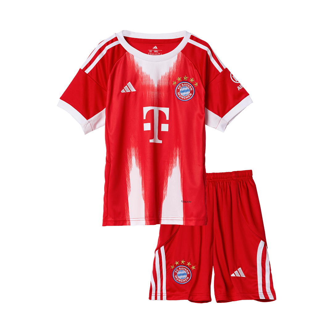 Bayern Munich Home Kids Soccer Jerseys Kit 2025/26