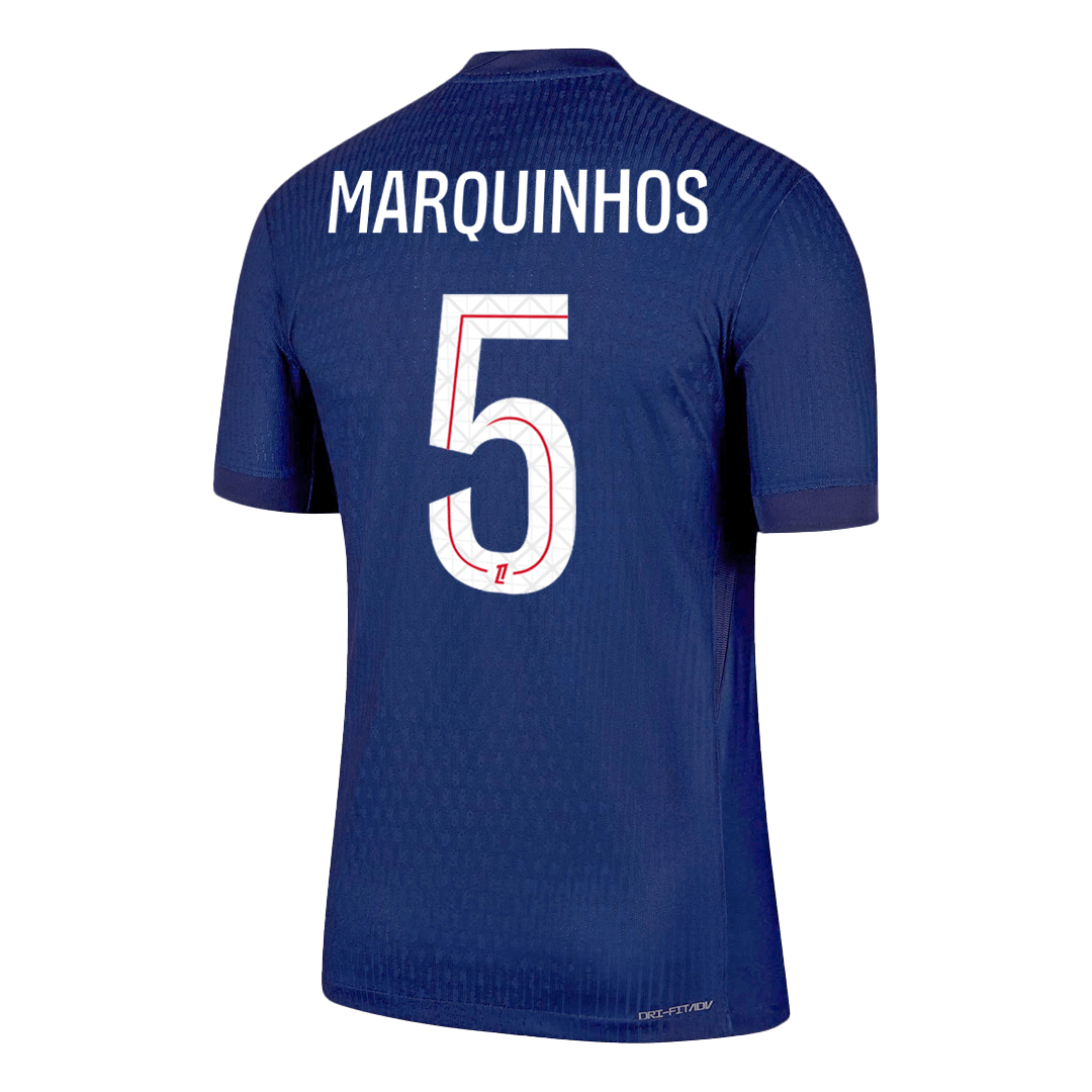 MARQUINHOS #5 PSG Home Authentic Soccer Jersey 2025/26