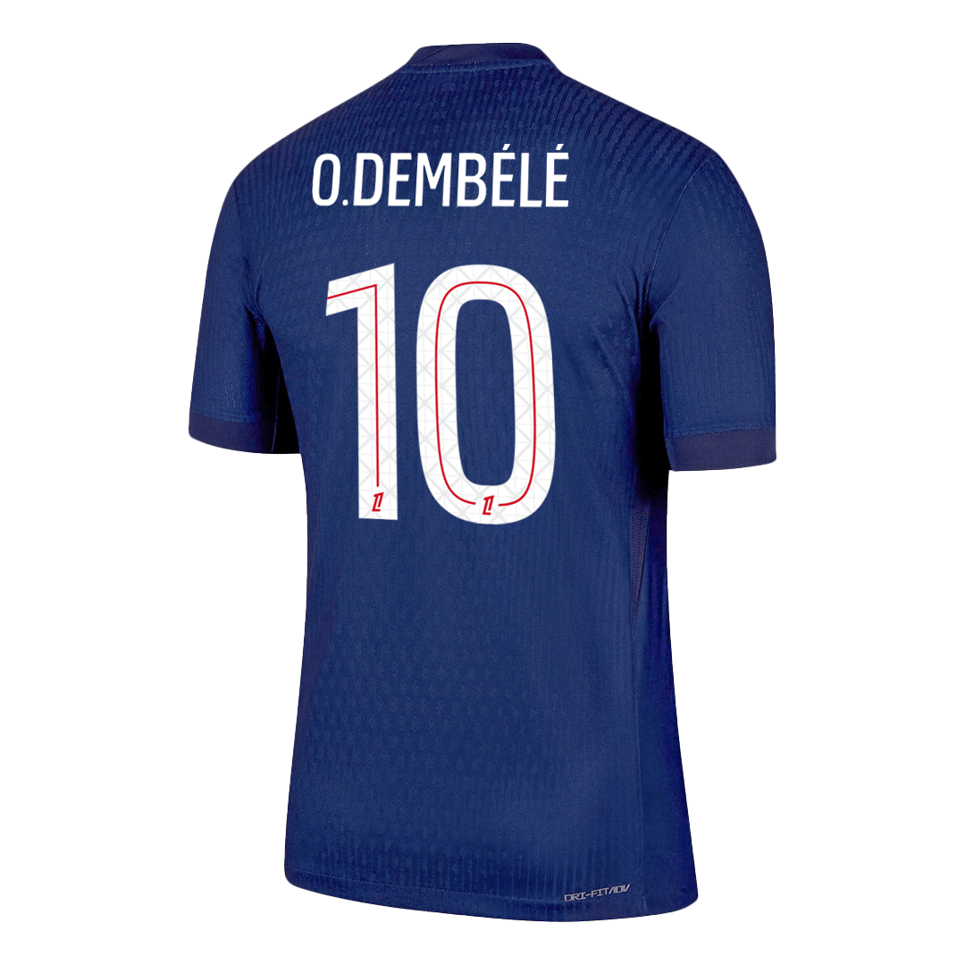 O.DEMBÉLÉ #10 PSG Home Authentic Soccer Jersey 2025/26