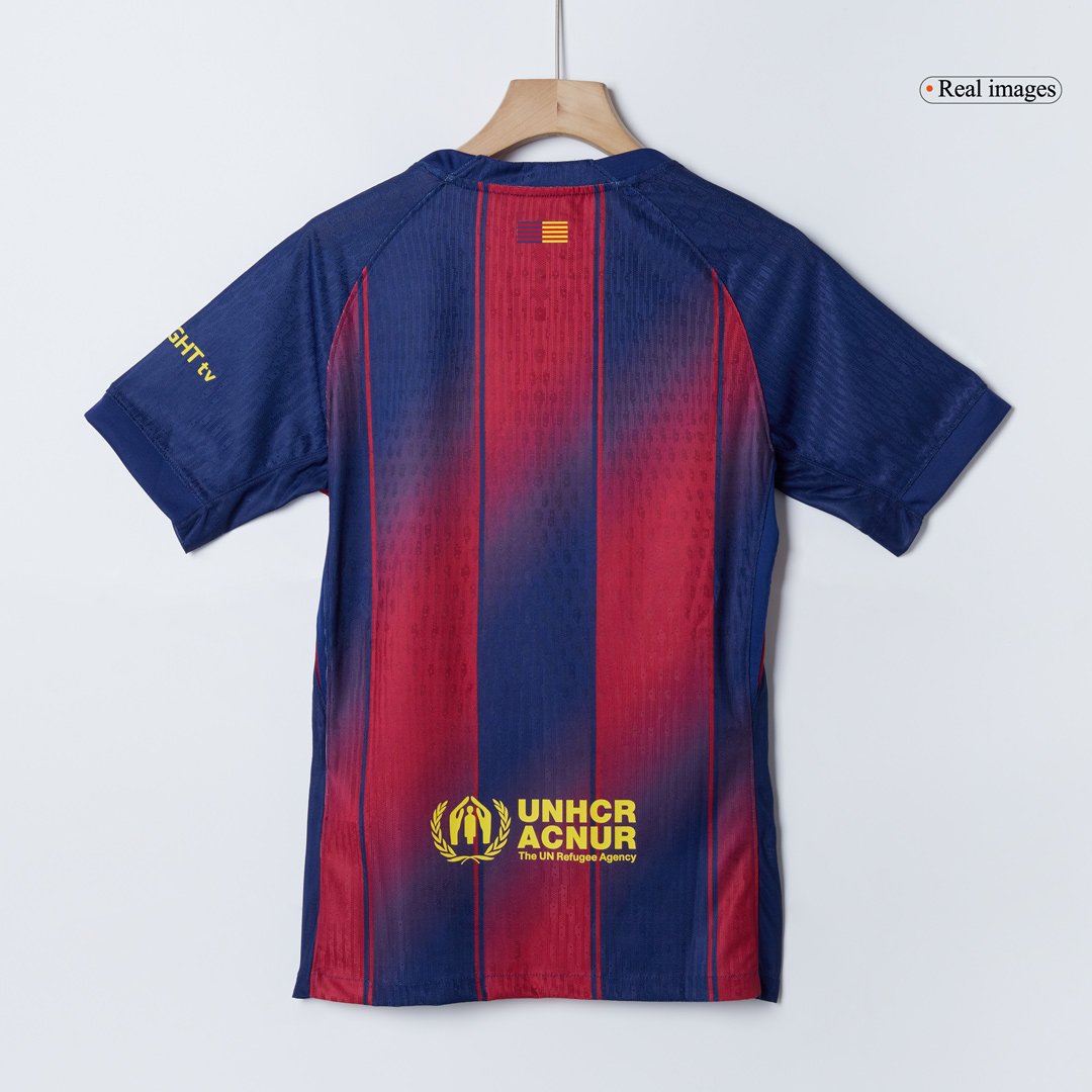 RAPHINHA #11 Barcelona Home Authentic Soccer Jersey 2025/26