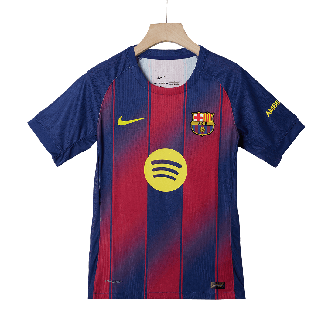 LAMINE YAMAL #10 Barcelona Home Authentic Soccer Jersey 2025/26