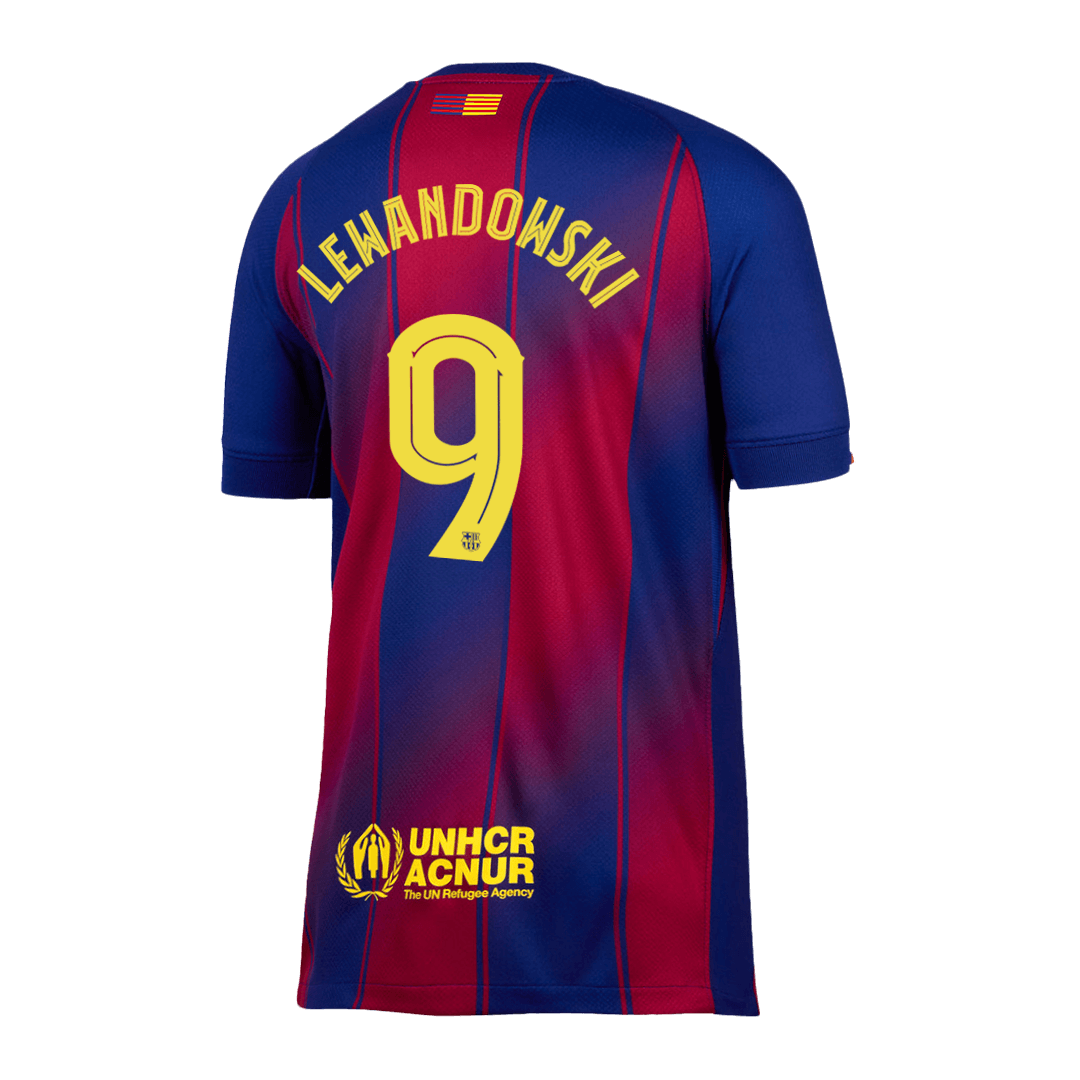 LEWANDOWSKI #9 Barcelona Home Soccer Jersey 2025/26 -UCL
