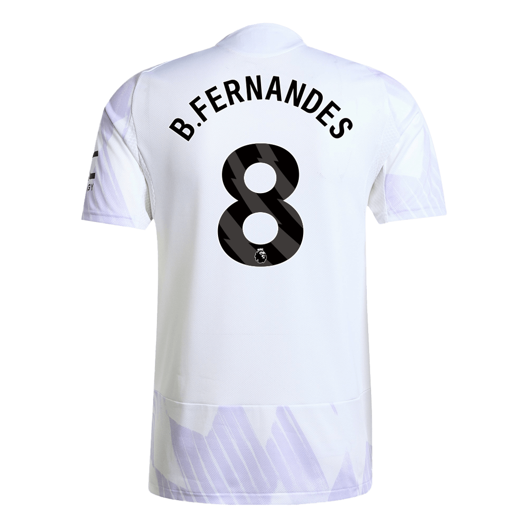 B.FERNANDES #8 Manchester United Away Authentic Soccer Jersey 2025/26