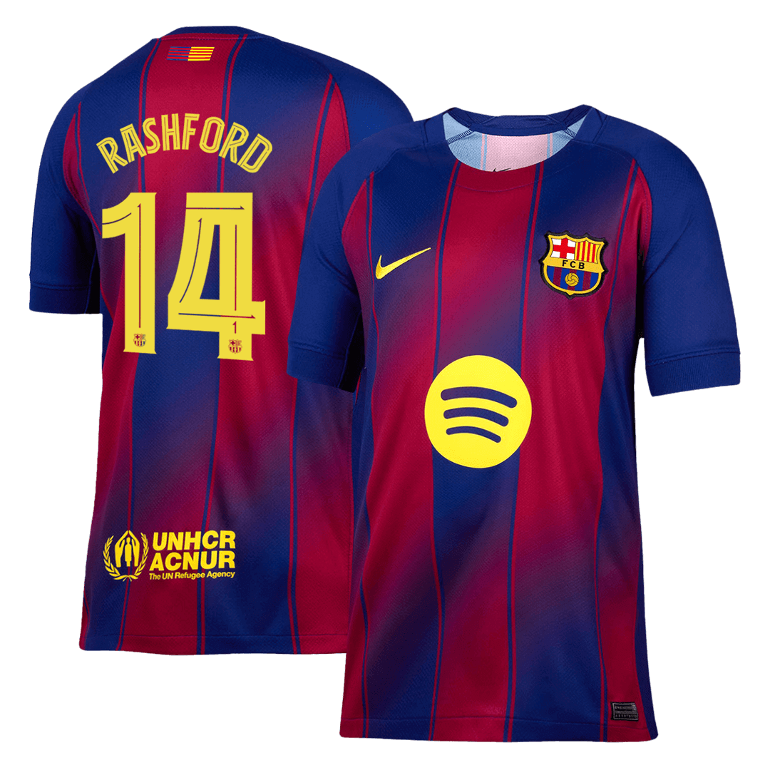 RASHFORD #14 Barcelona Home Soccer Jersey 2025/26 -UCL
