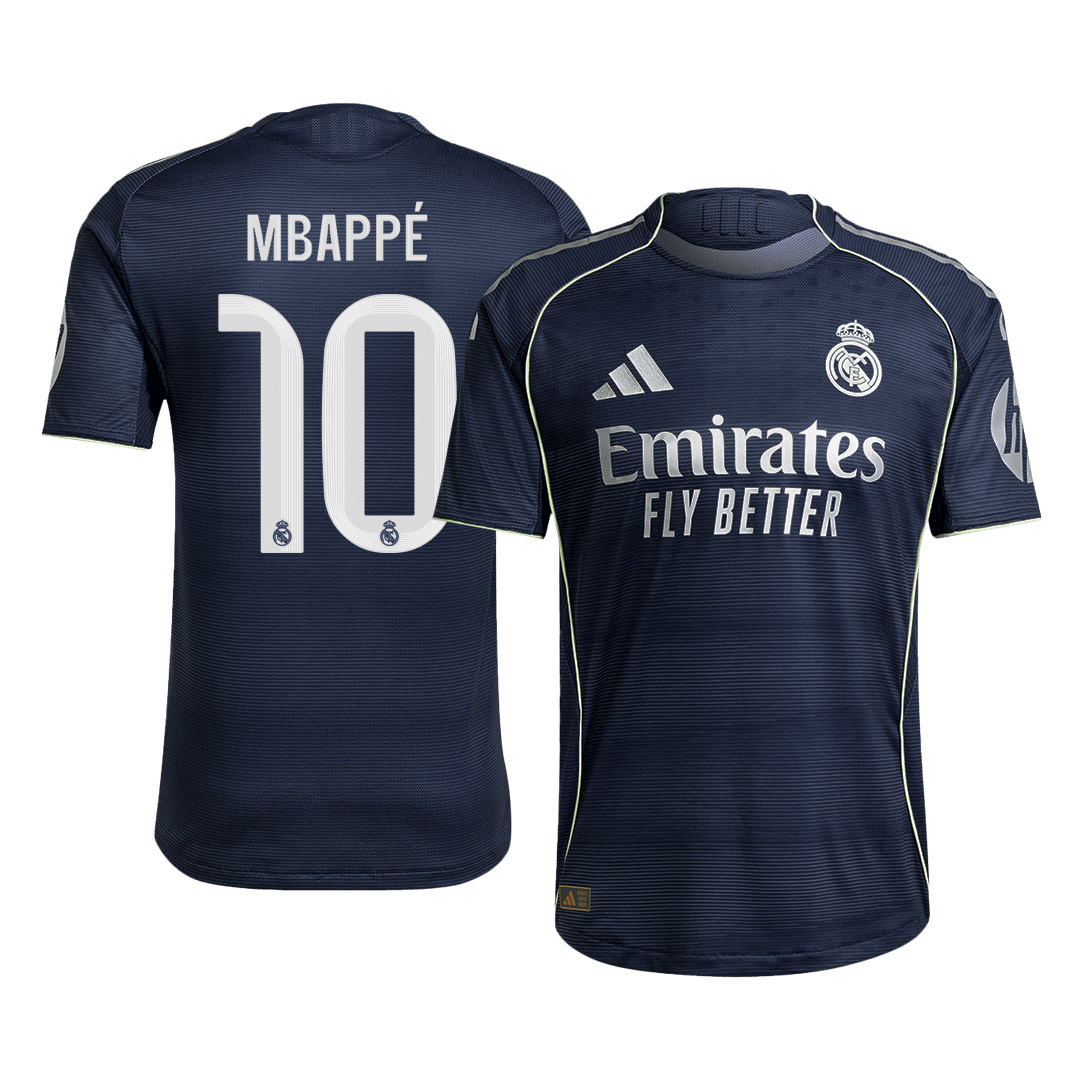 MBAPPÉ #10 Real Madrid Away Authentic Soccer Jersey 2025/26