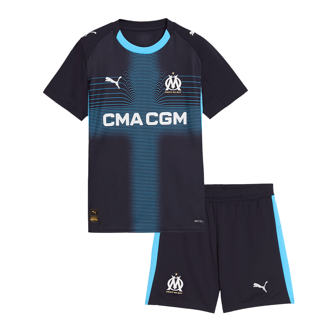 Marseille Away Kids Soccer Jerseys Kit 2025/26