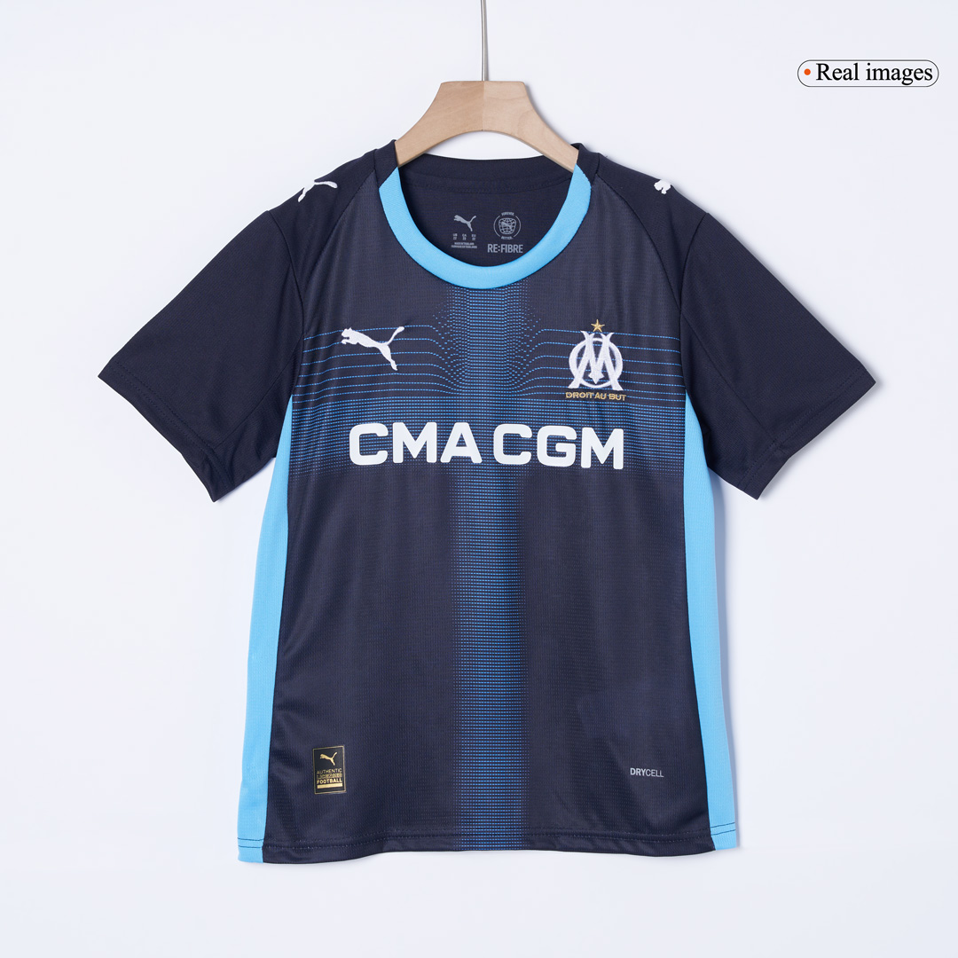 Marseille Away Kids Soccer Jerseys Kit 2025/26