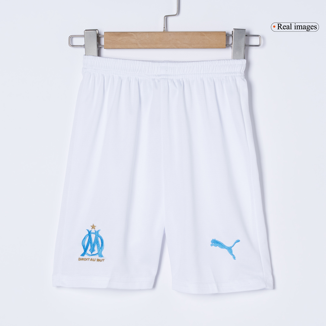Marseille Home Kids Soccer Jerseys Kit 2025/26