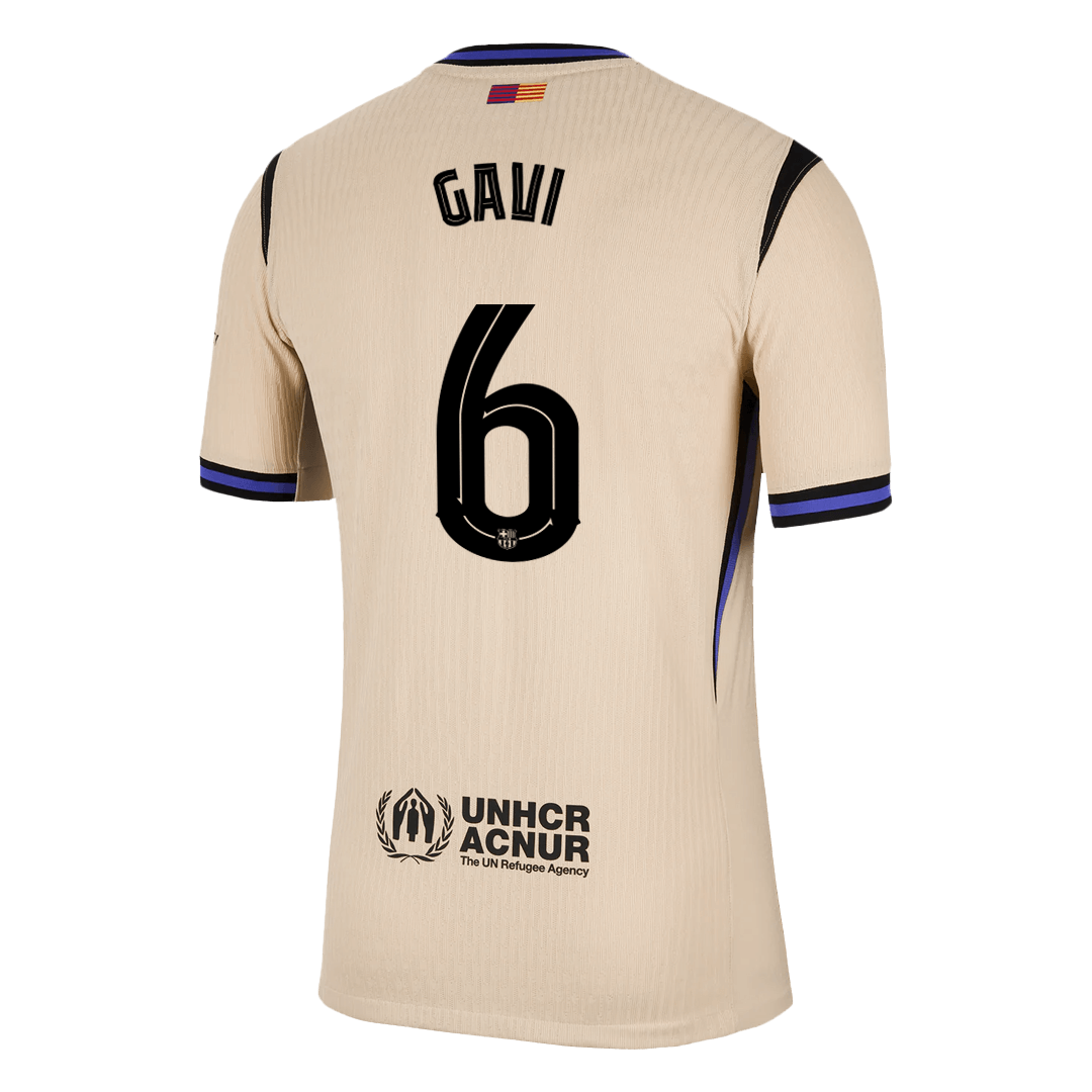 GAVI #6 Barcelona Away Authentic Soccer Jersey 2025/26 - UCL