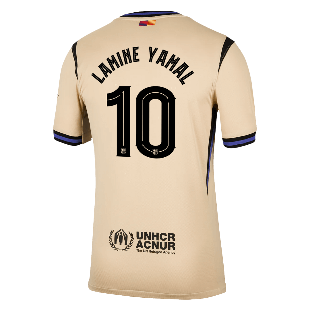 LAMINE YAMAL #10 Barcelona Away Soccer Jersey 2025/26 -UCL