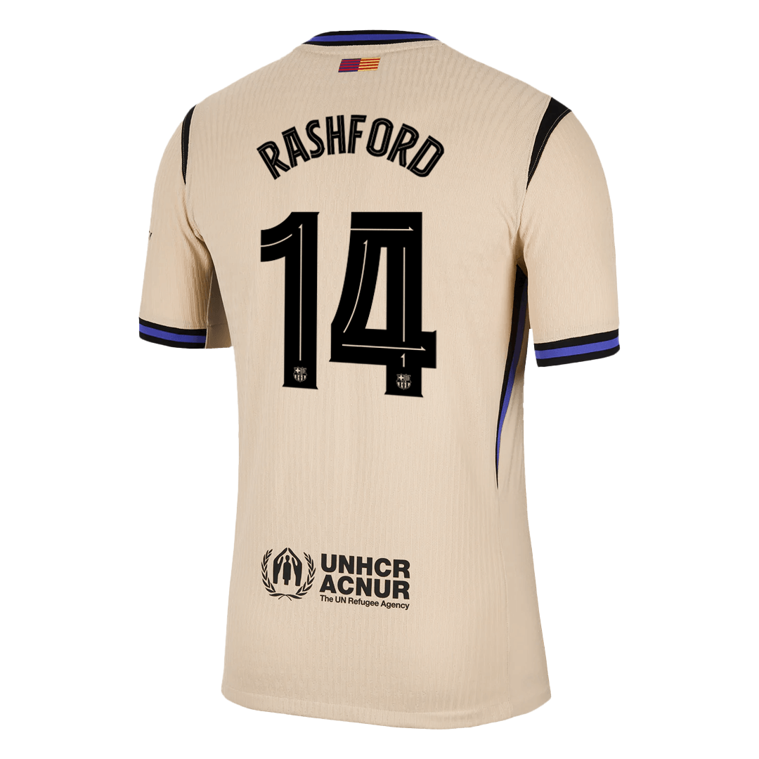 RASHFORD #14 Barcelona Away Authentic Soccer Jersey 2025/26 - UCL