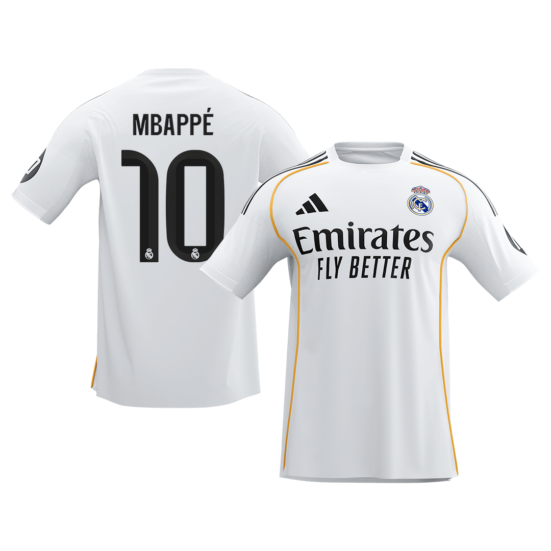 MBAPPÉ #10 Real Madrid Home Soccer Jersey 2025/26