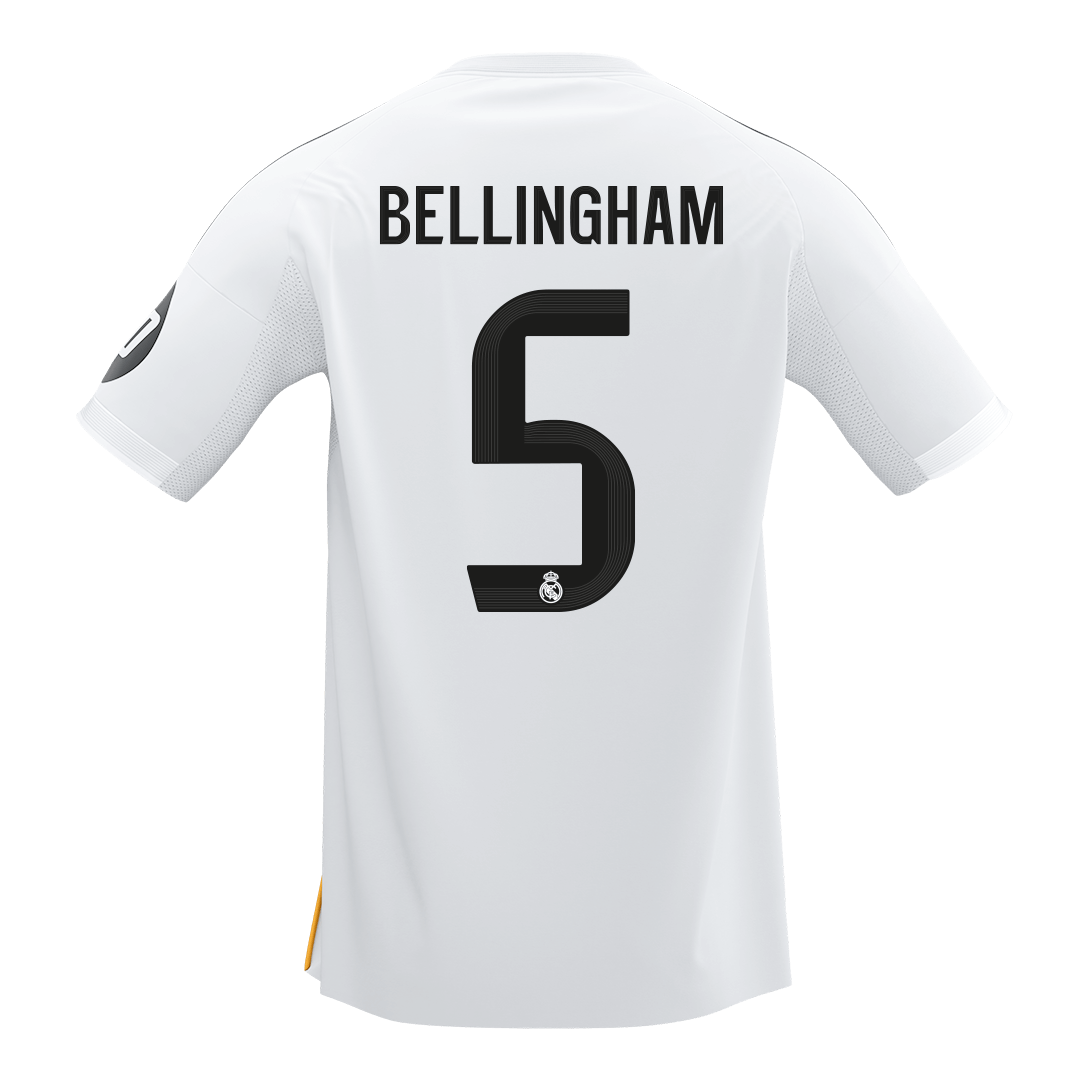 BELLINGHAM #5 Real Madrid Home Soccer Jersey 2025/26