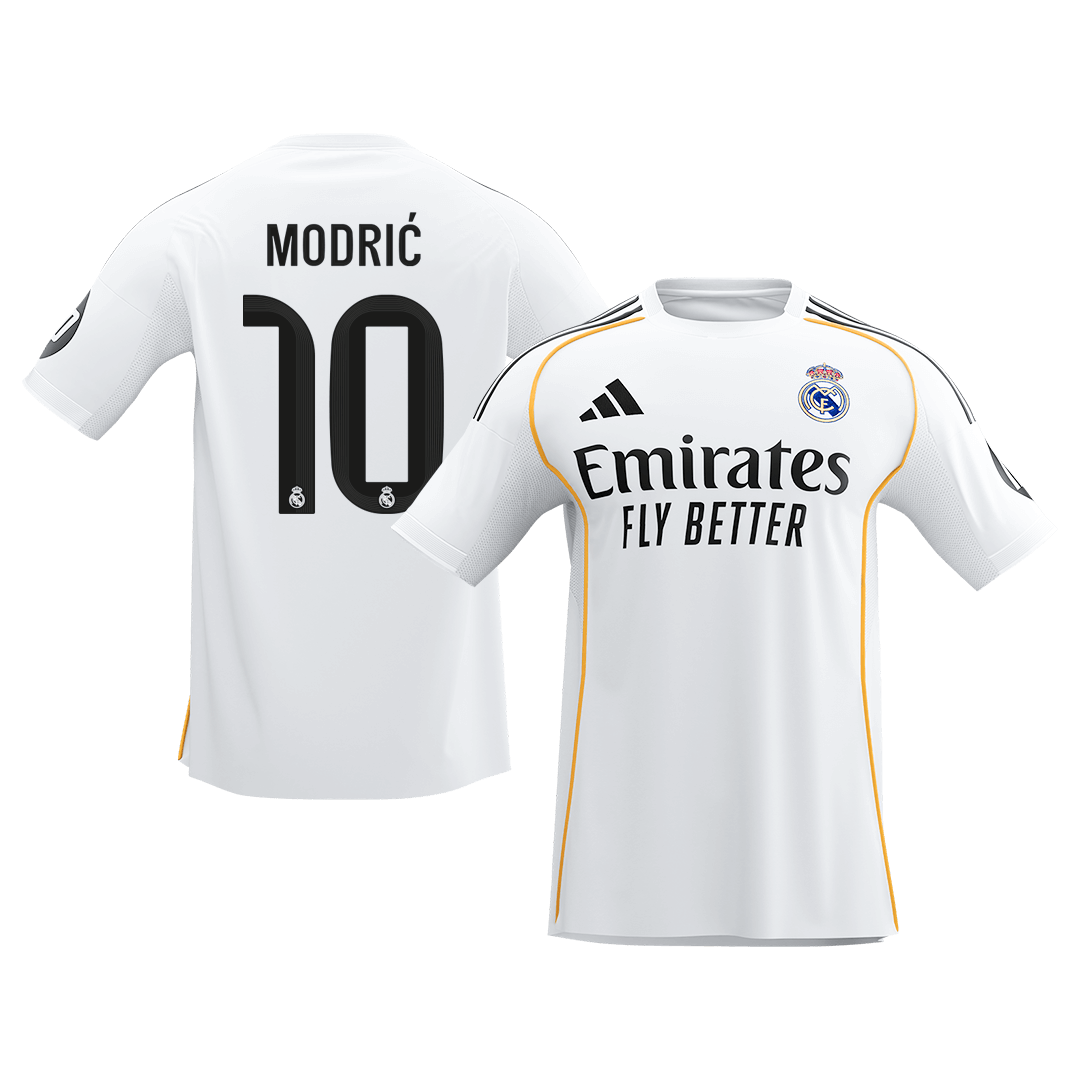 MODRIĆ #10 Real Madrid Home Soccer Jersey 2025/26