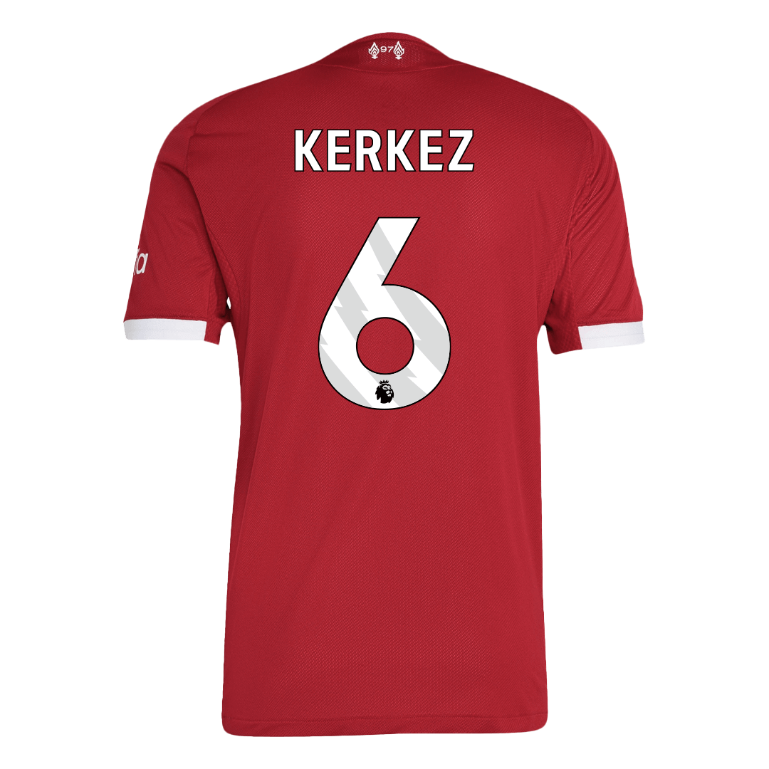 KERKEZ #6 Liverpool Home Authentic Soccer Jersey 2025/26