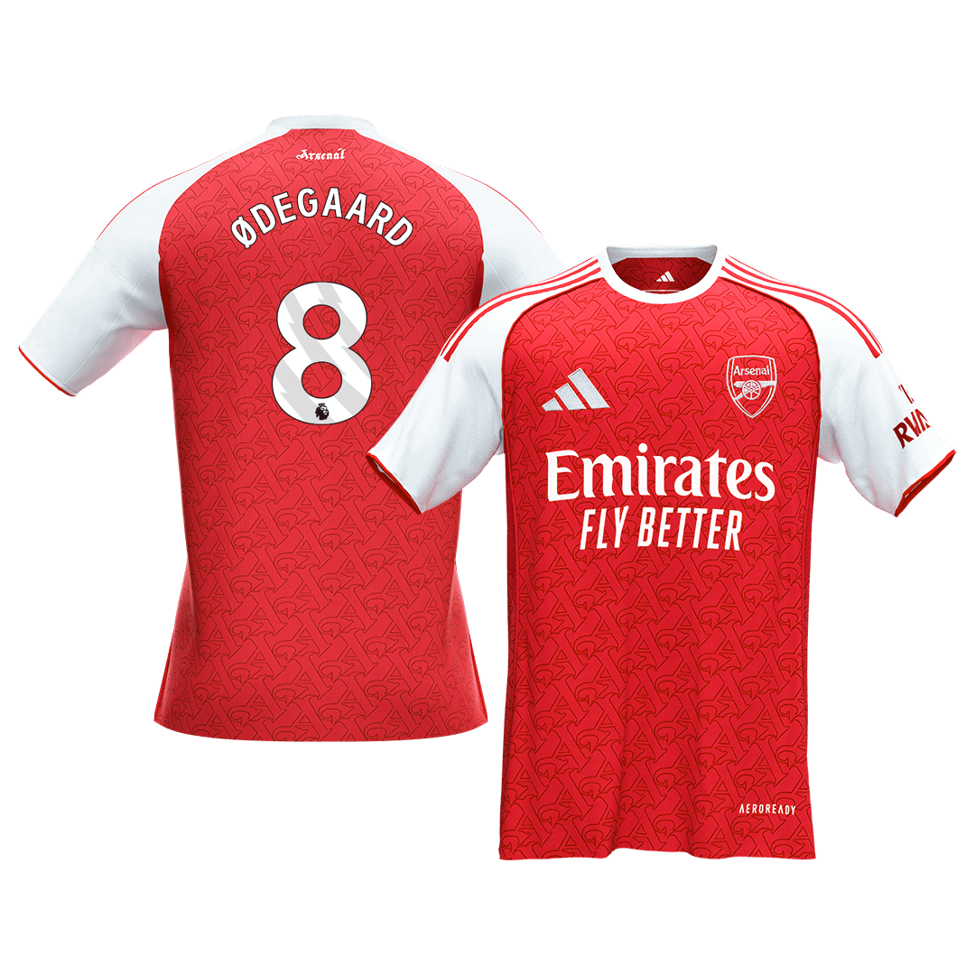 ØDEGAARD #8 Arsenal Home Soccer Jersey 2025/26