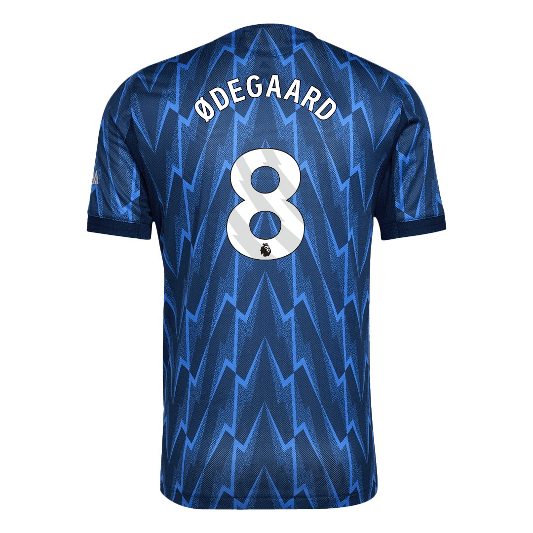 ØDEGAARD #8 Arsenal Away Authentic Soccer Jersey 2025/26