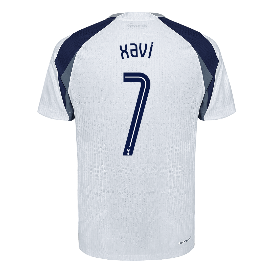 XAVI #7 Tottenham Hotspur Home Authentic Soccer Jersey 2025/26 - UCL