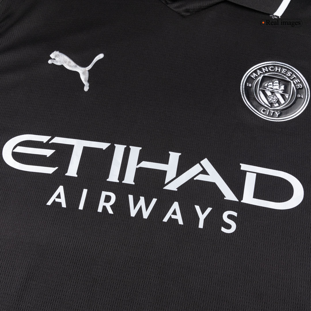 Manchester City Away Long Sleeve Soccer Jersey 2025/26