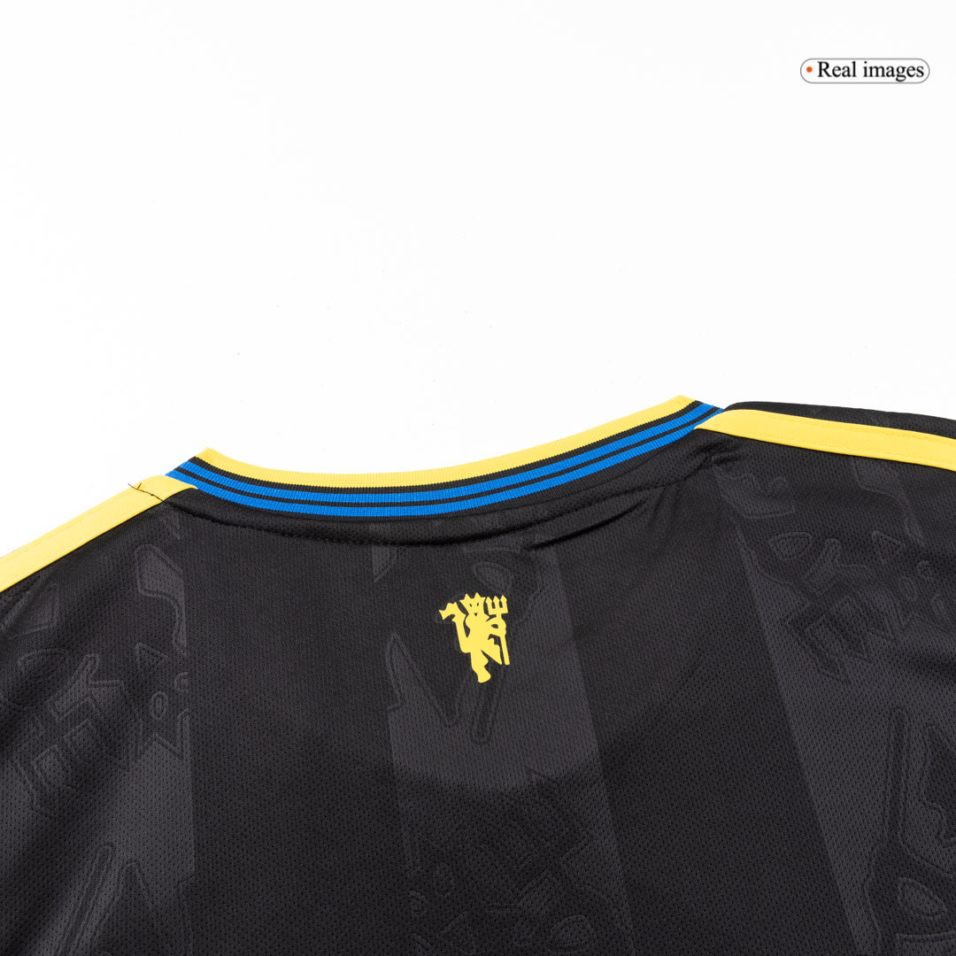 Manchester United Third Away Long Sleeve Soccer Jersey 2025/26