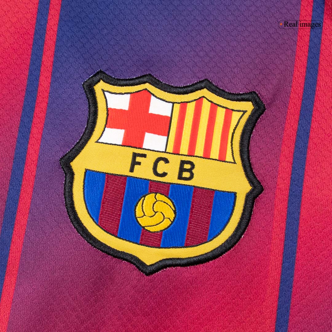 Barcelona Home Long Sleeve Soccer Jersey 2025/26