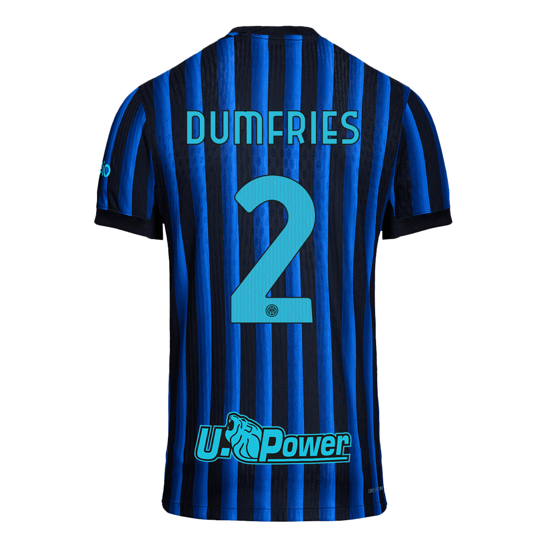DUMFRIES #2 Inter Milan Home Authentic Soccer Jersey 2025/26