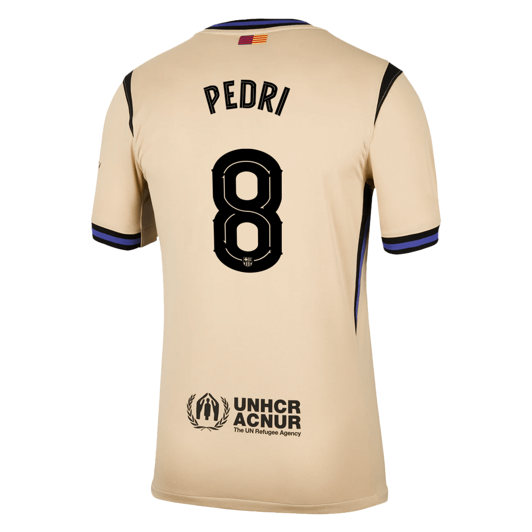 PEDRI #8 Barcelona Away Soccer Jersey 2025/26 -UCL