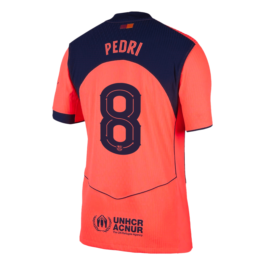 PEDRI #8 Barcelona Third Away Authentic Soccer Jersey 2025/26 - UCL