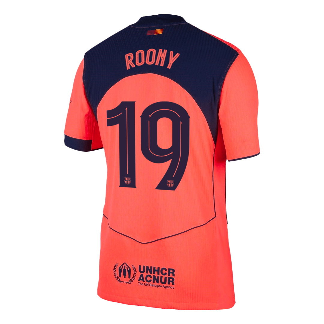 ROONY #19 Barcelona Third Away Authentic Soccer Jersey 2025/26 - UCL