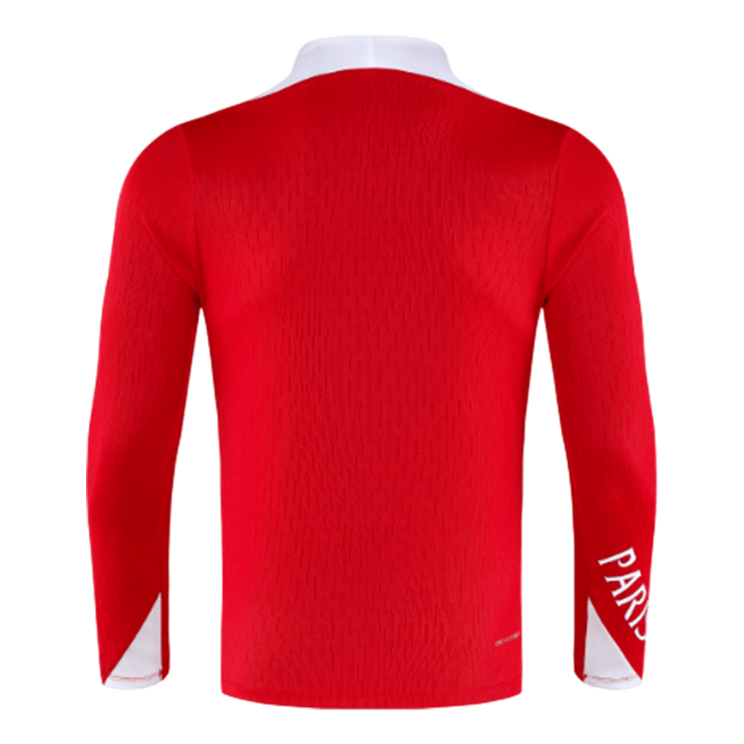 PSG 1/4 Zip Tracksuit 2025/26 Kids Red
