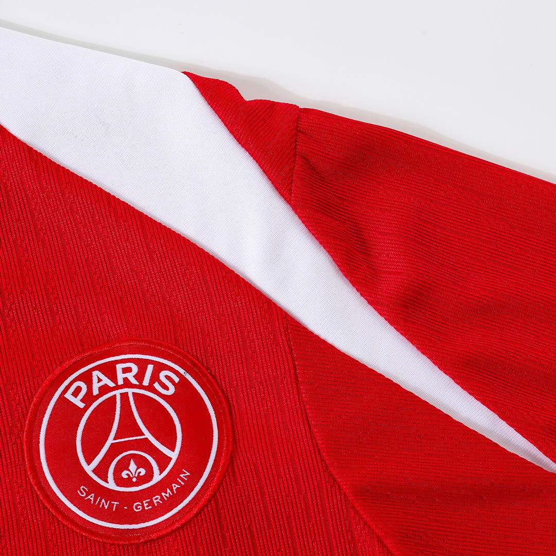 PSG 1/4 Zip Tracksuit 2025/26 Kids Red