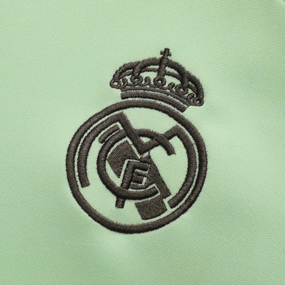 Real Madrid 1/4 Zip Tracksuit 2025/26 Kids Green