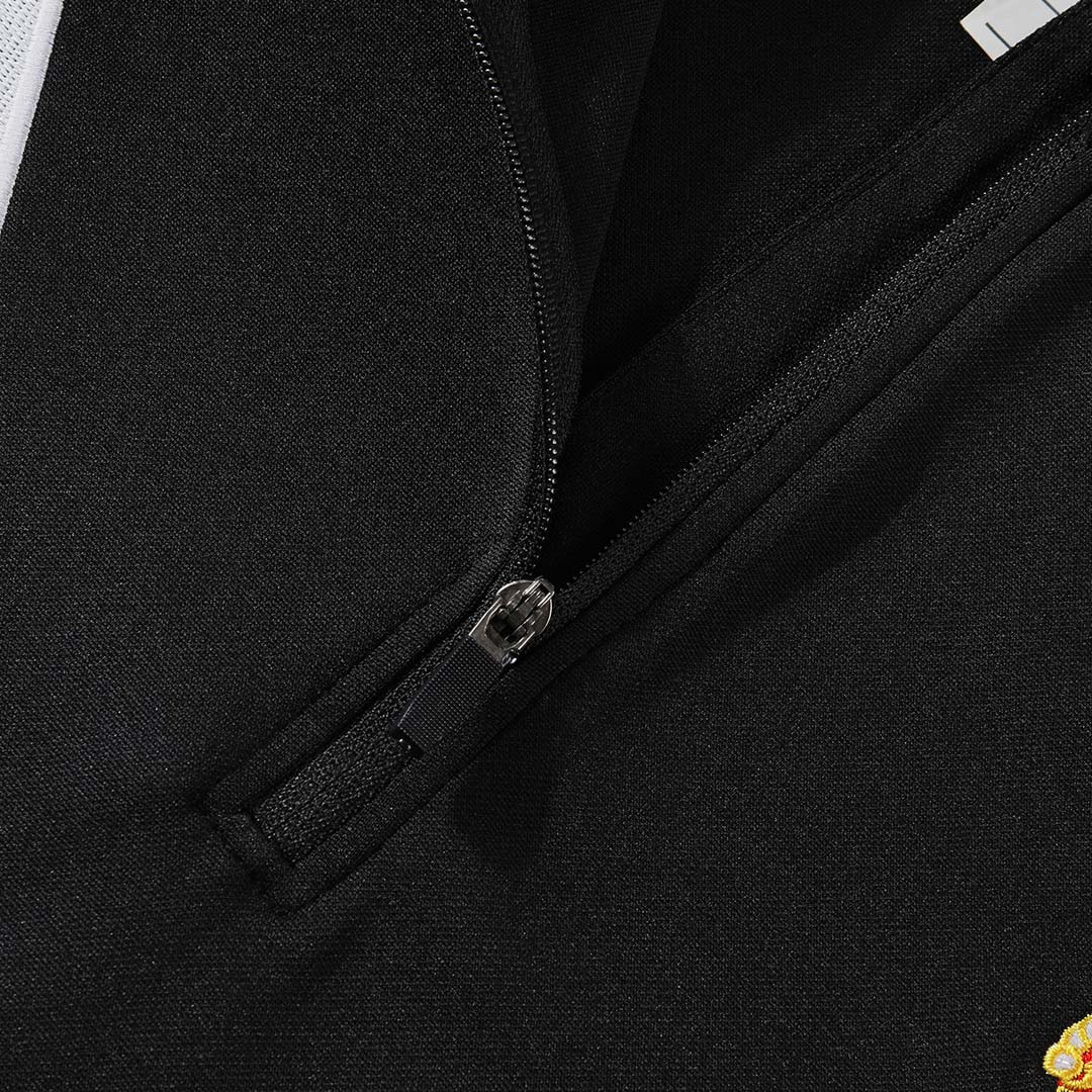 Real Madrid 1/4 Zip Tracksuit 2025/26 Kids Black