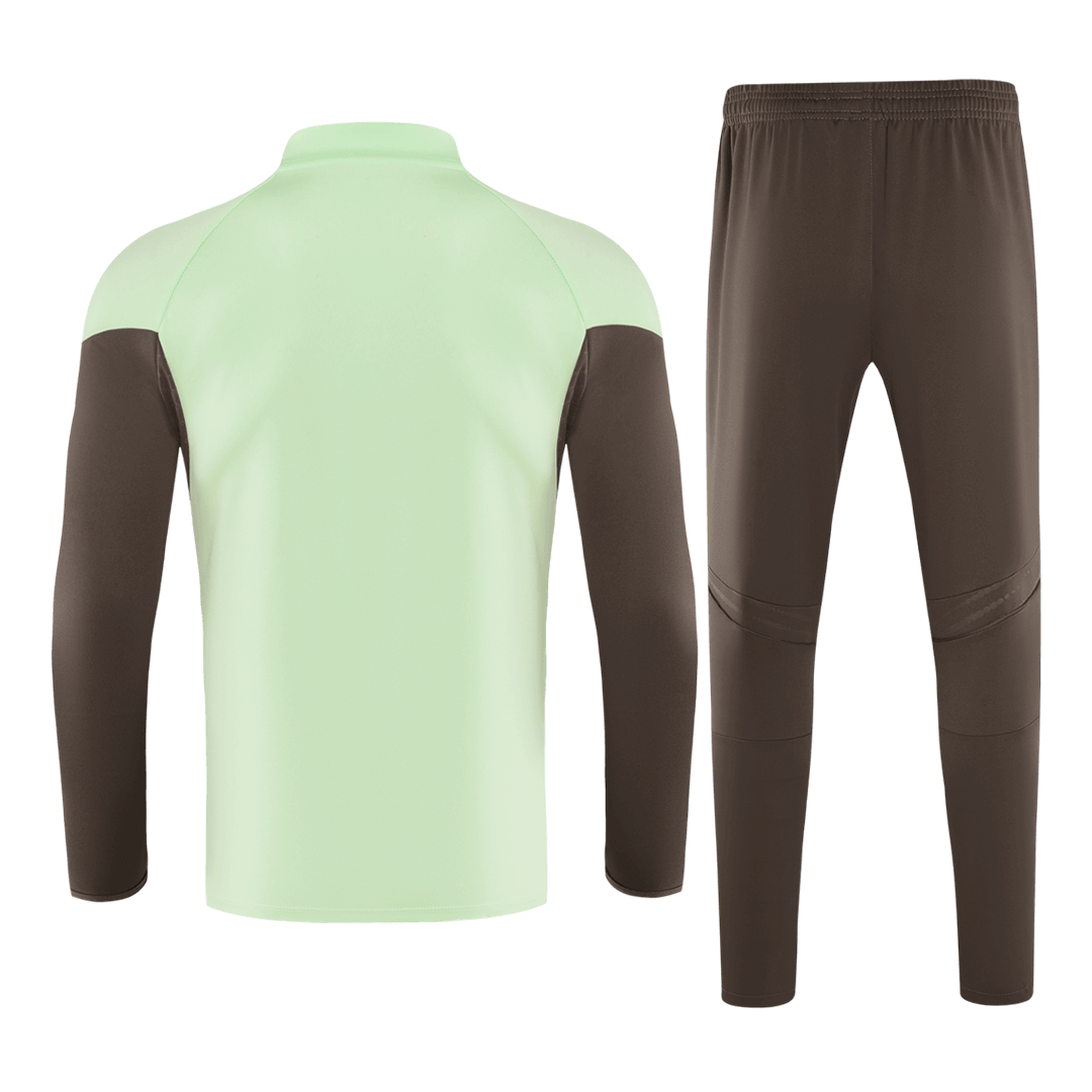 Real Madrid 1/4 Zip Tracksuit 2025/26 Kids Green