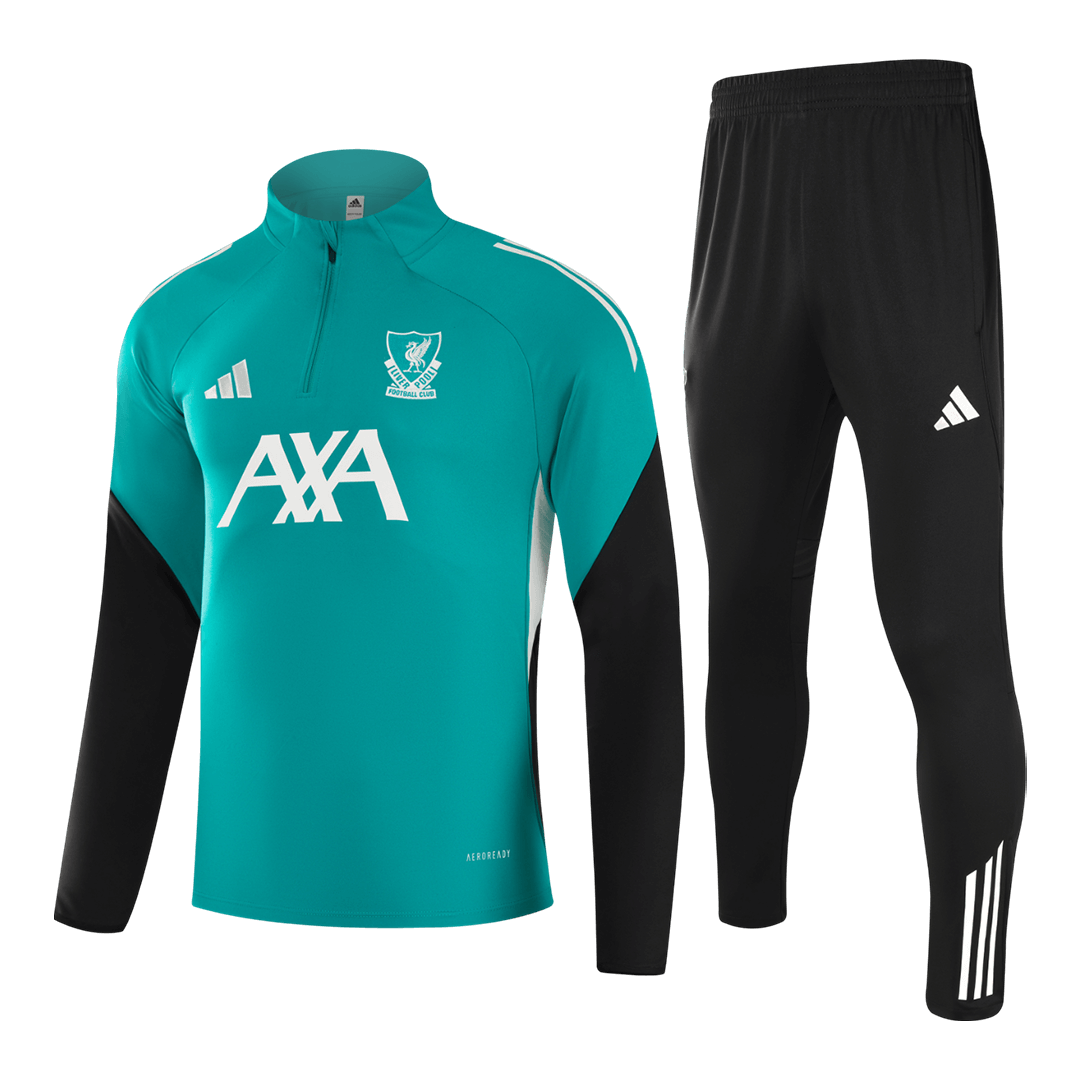 Liverpool 1/4 Zip Tracksuit 2025/26 Kids Green