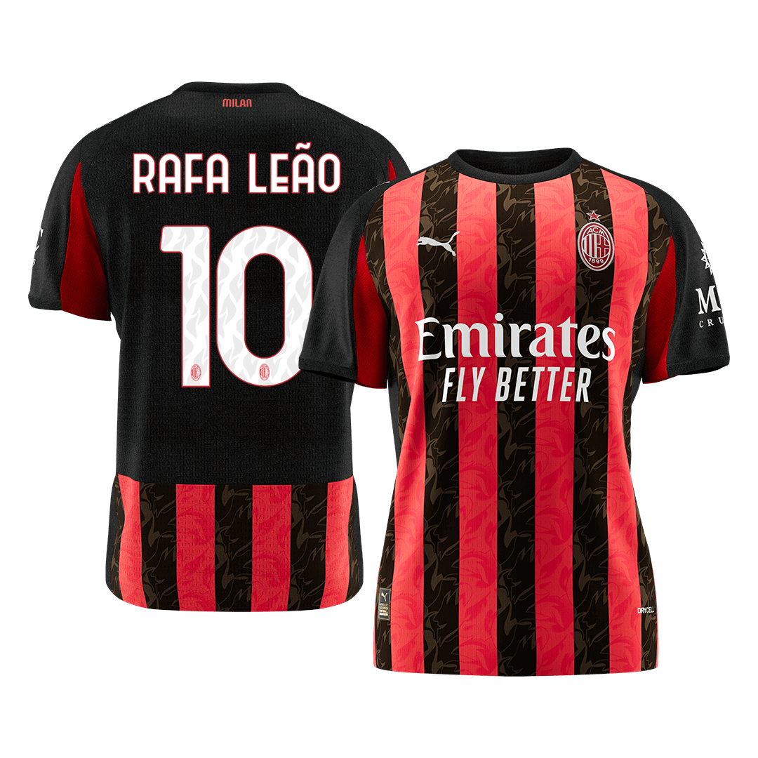 RAFA LEÃO #10 AC Milan Home Soccer Jersey 2025/26
